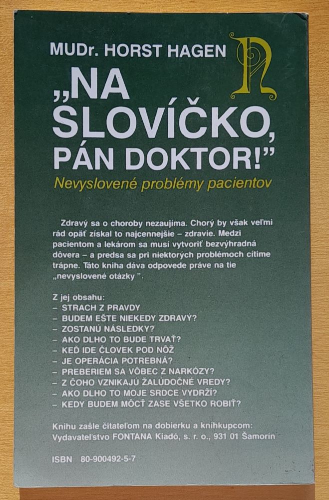 Na slovíčko, pán doktor! / Nevyslovené problémy pacientov