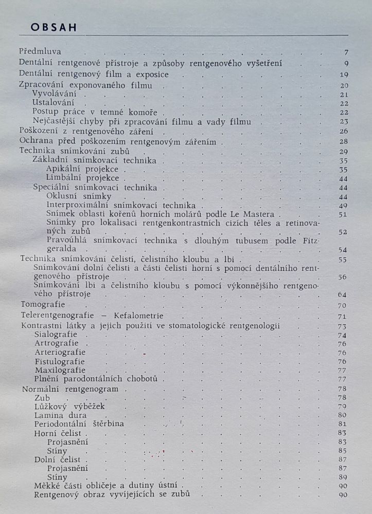 Stomatologická rentgenologie