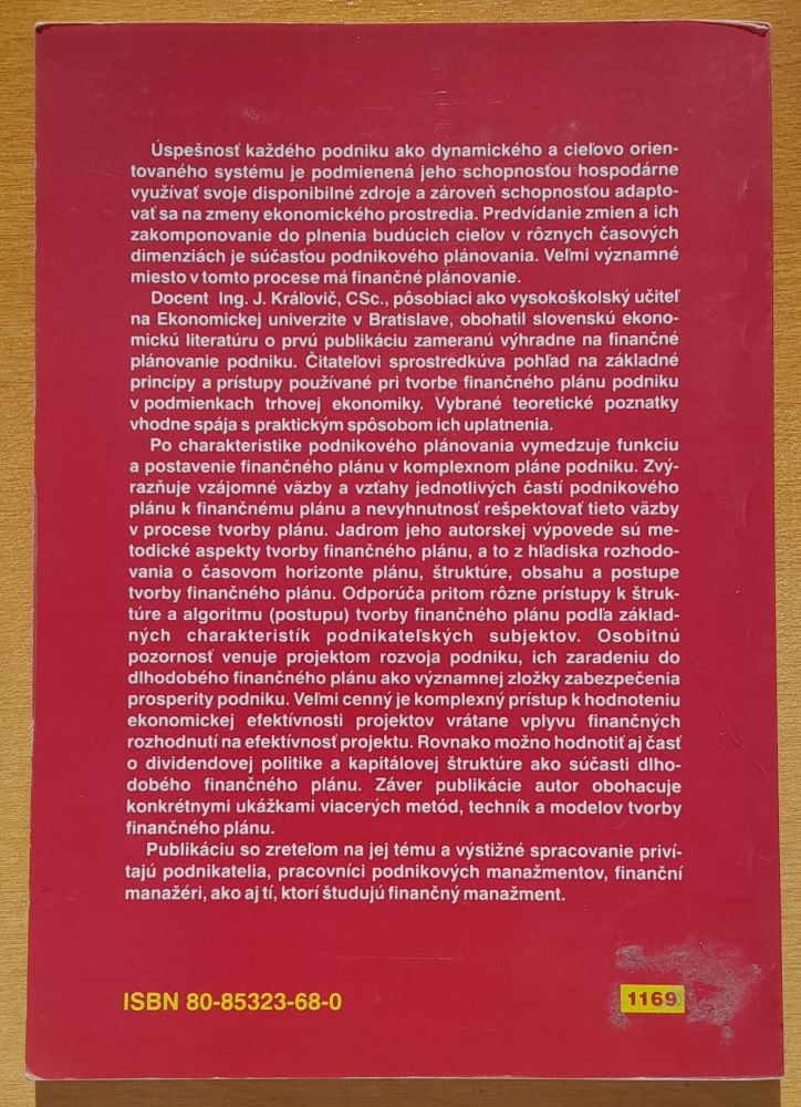 Finančné plánovanie podniku