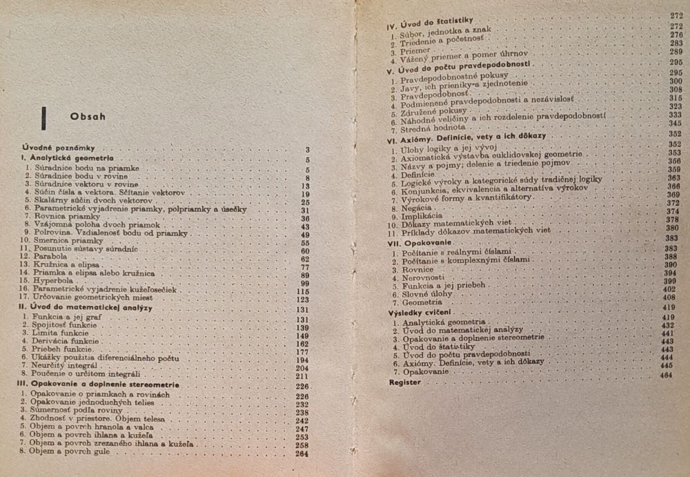 Matematika pre 3. ročník SVŠ a gymnázií vetva prírodovedná