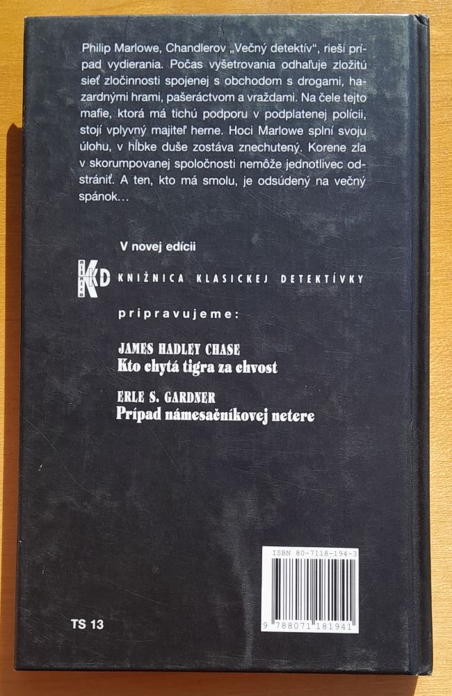 Večný spánok / 1. diel série Phil Marlowe / Knižnice klasickej detektívky