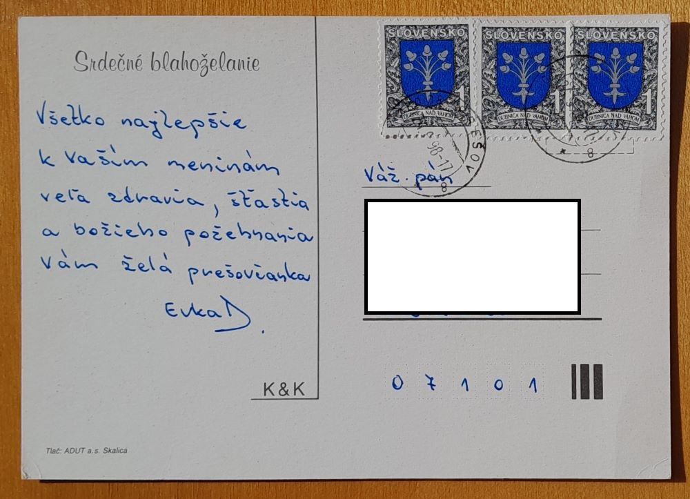 Srdečné blahoželanie - 1998