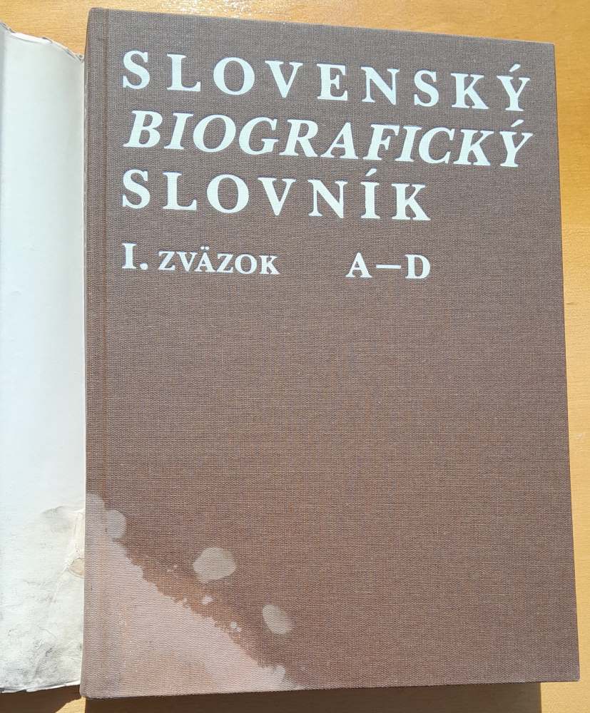 Slovenský biografický slovník I. zväzok A - D