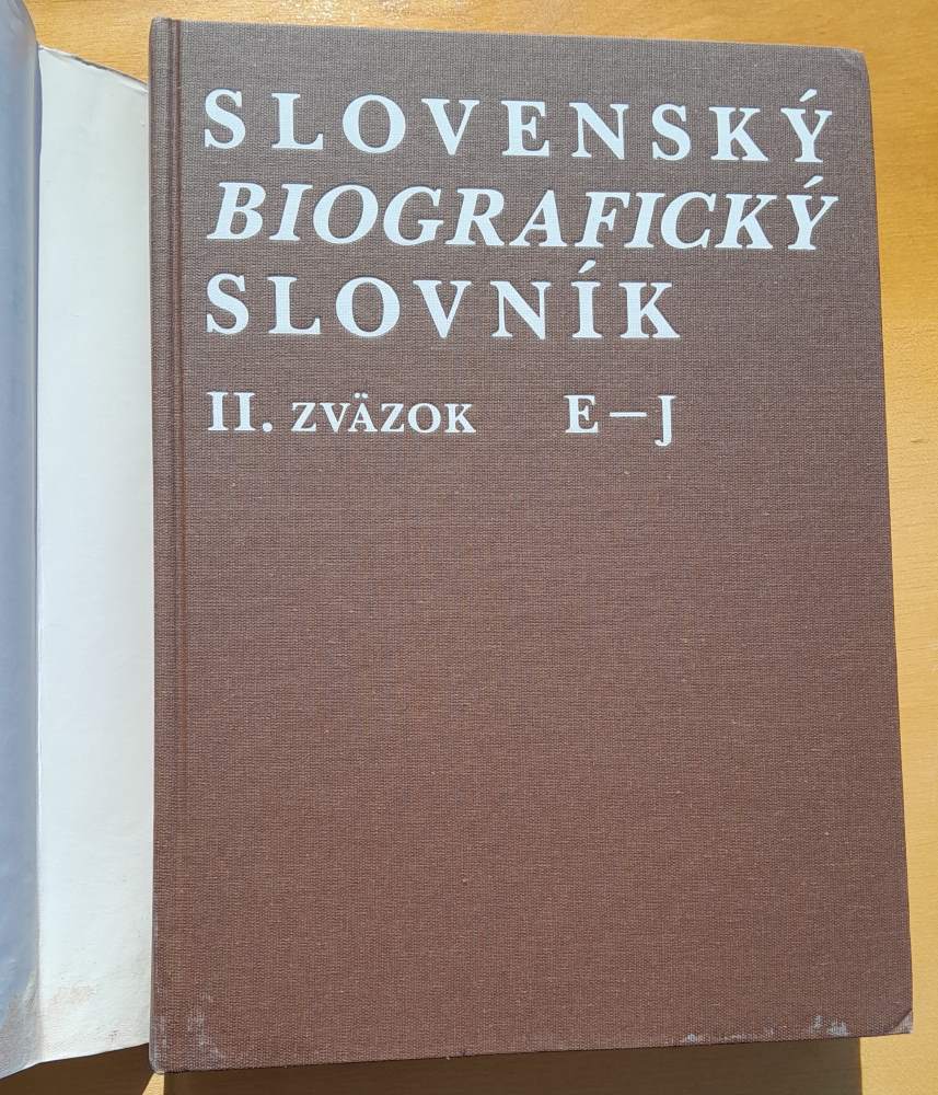 Slovenský biografický slovník II. zväzok E - J