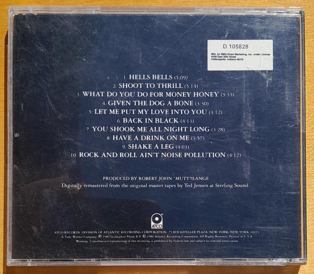 AC/DC / Back in black / CD