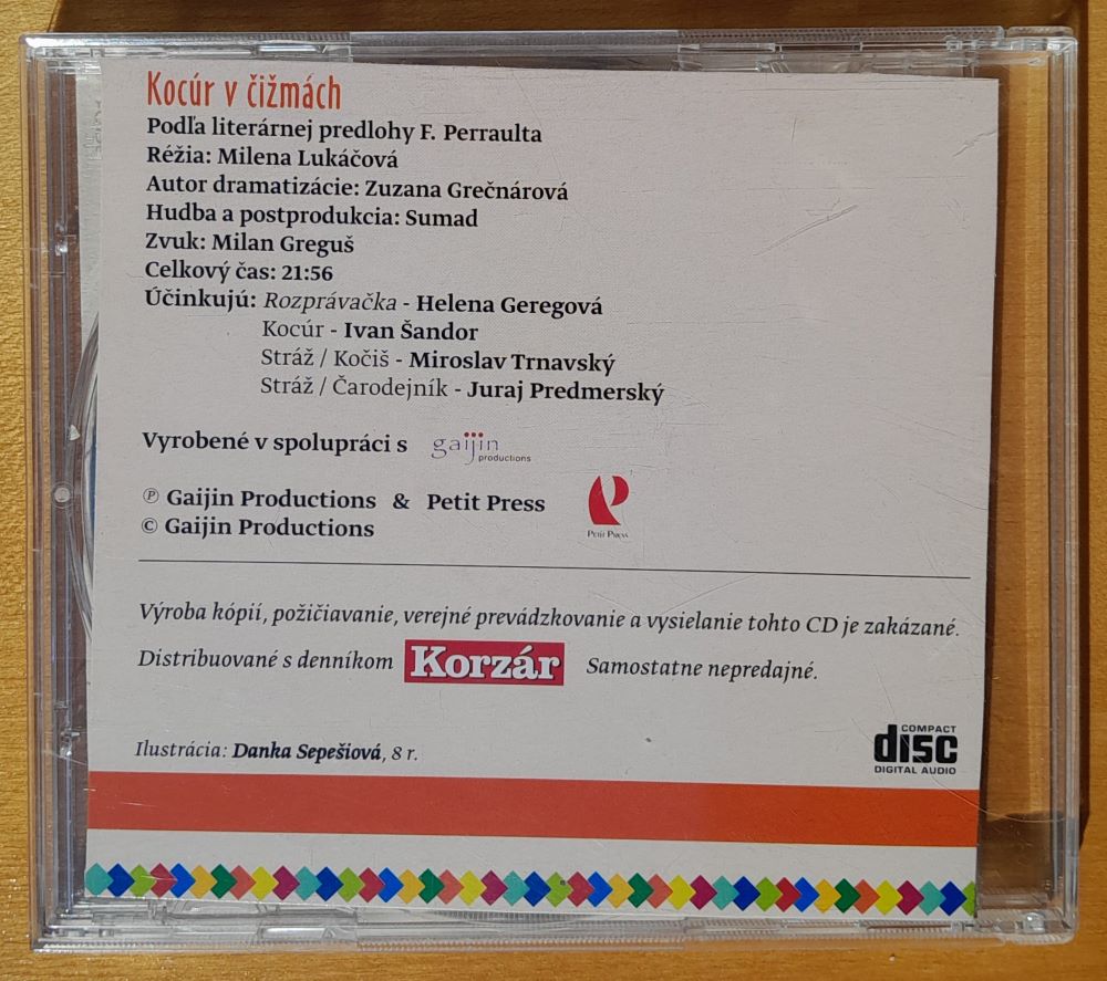 Kocúr v čižmách CD rozprávka
