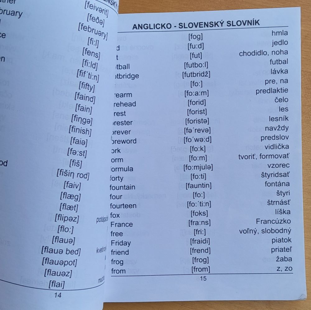 Detský slovník anglicko-slovenský a slovensko-anglický