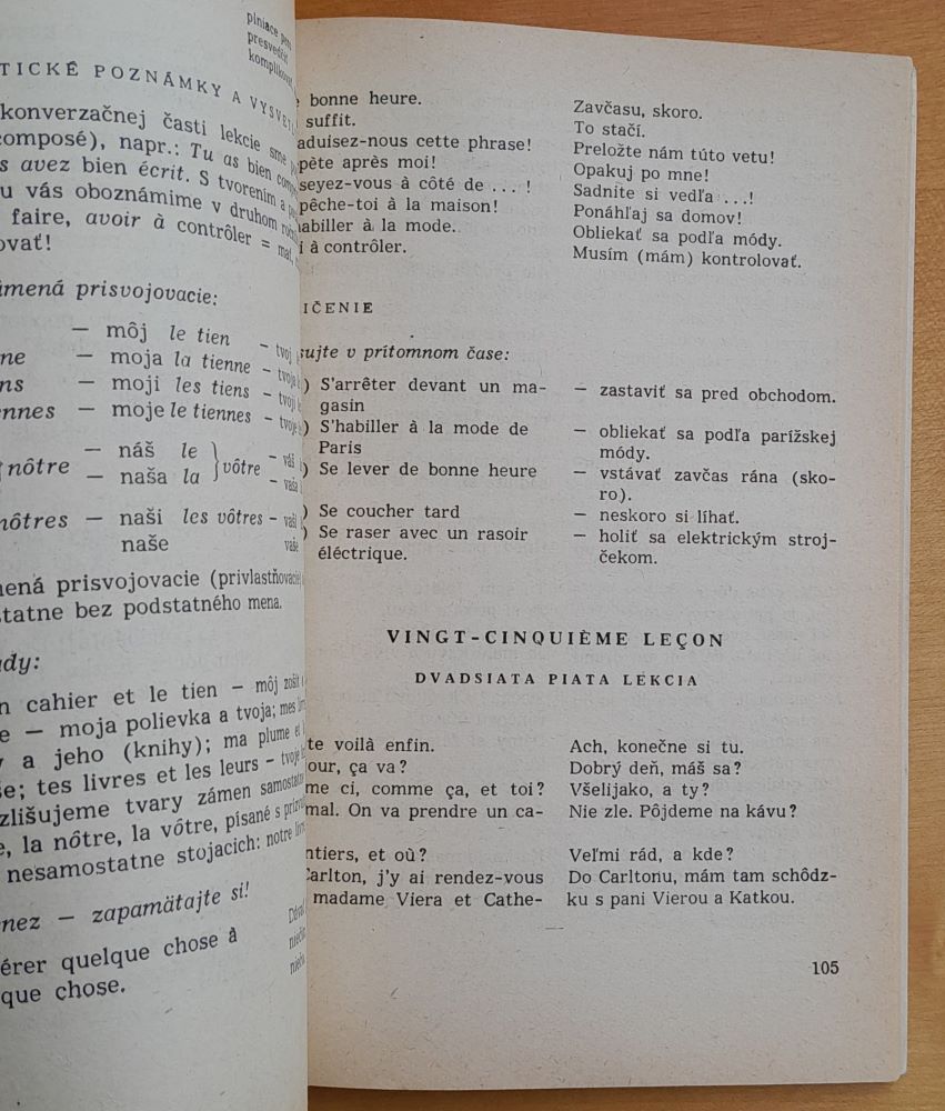 Le francais par la radio / Rozhlasom po francúzsky - 1. ročník