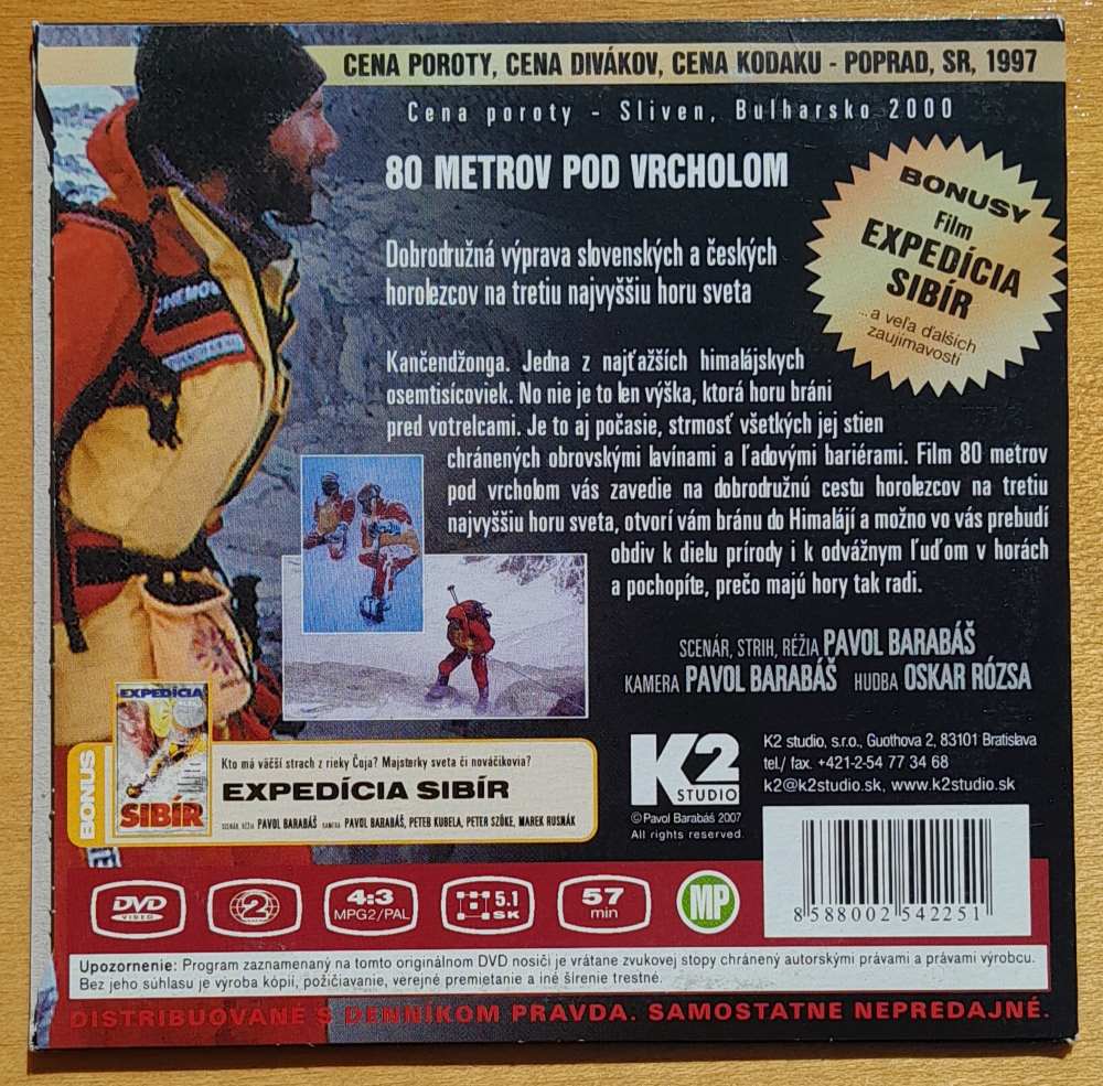 80 metrov pod povrchom / DVD / Pavol Barabáš