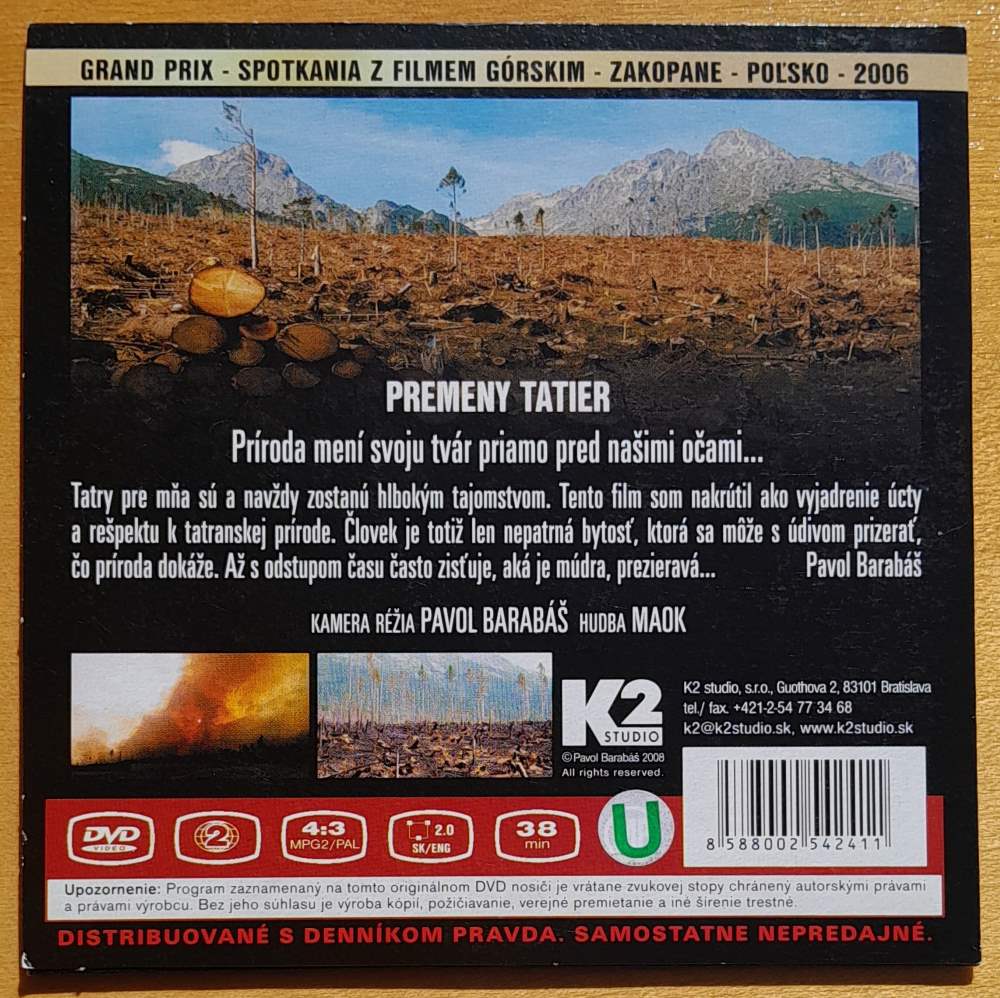 Premeny Tatier / DVD / Pavol Barabáš
