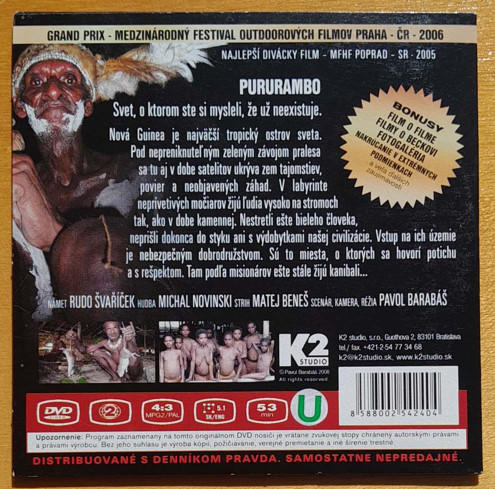 Nová Guinea Pururambo / DVD / Pavol Barabáš