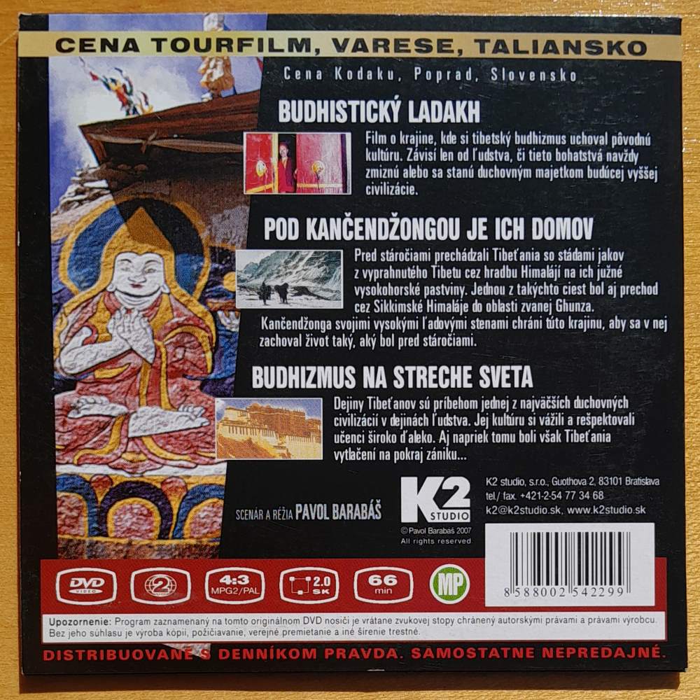 Tibetský Budhizmus / 3 filmy o filozofii života na streche sveta / DVD / Pavol Barabáš