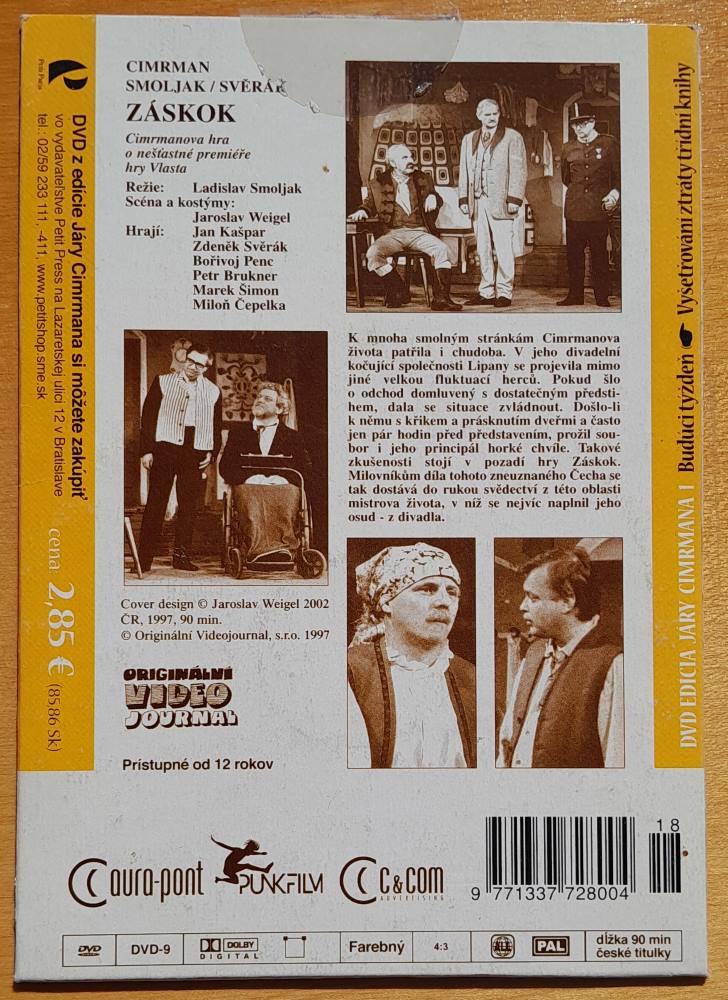 Divadlo Járy Cimrmana 1. Záskok - 1997 / DVD