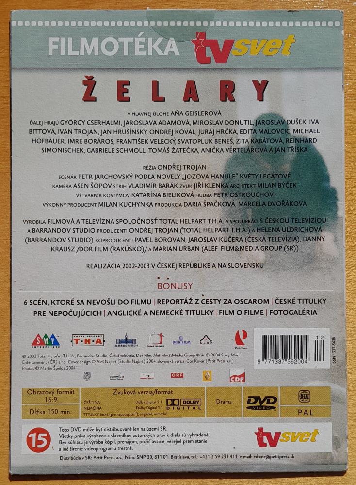 Želary / Krutý príbeh o nežnej láske - 2003 / DVD