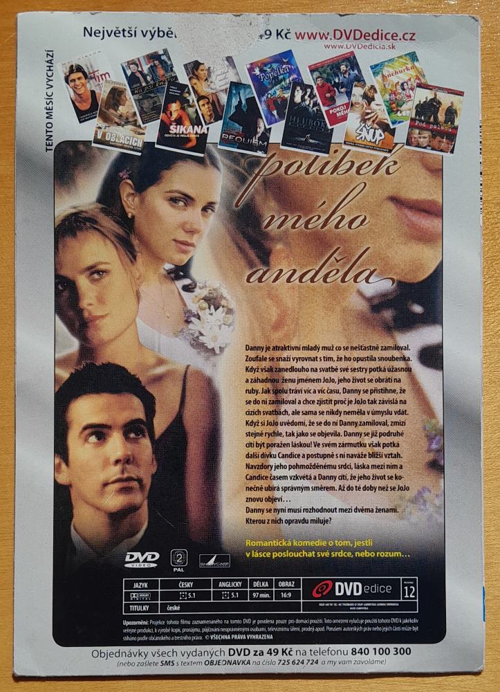 Polibek mého anděla - 2000 / Adam Trese / Mia Kirshner / Radha Mitchell / DVD