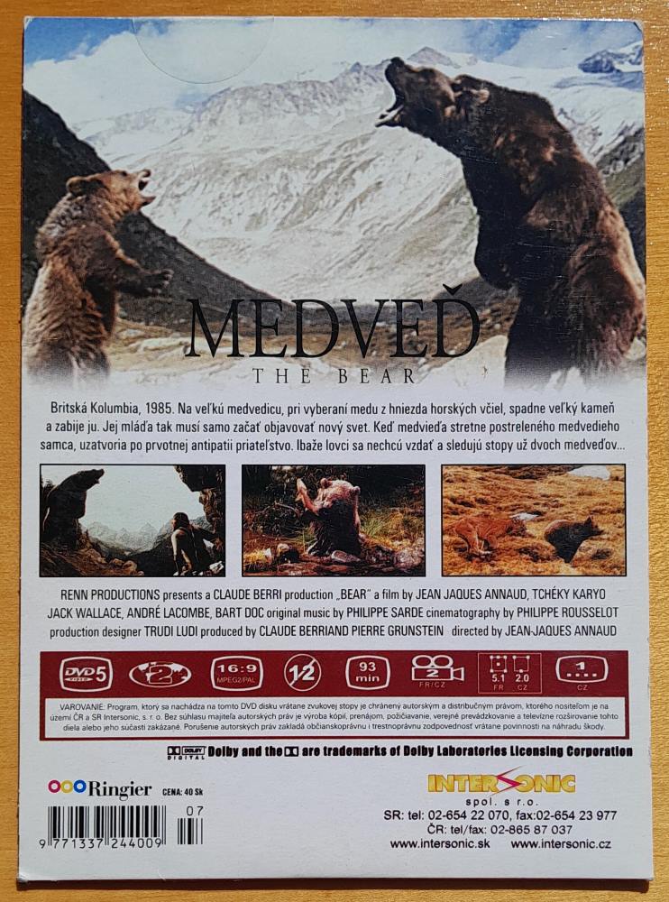 Medveď - 1988 / The Bear / Jean J. Annaud / DVD