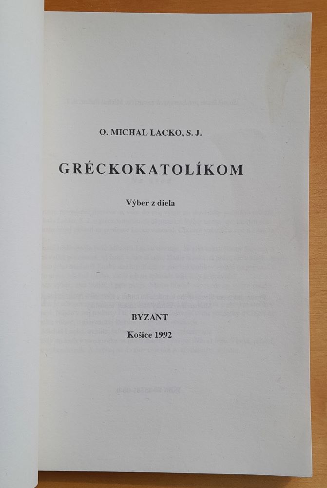 Gréckokatolíkom / Výber z diela