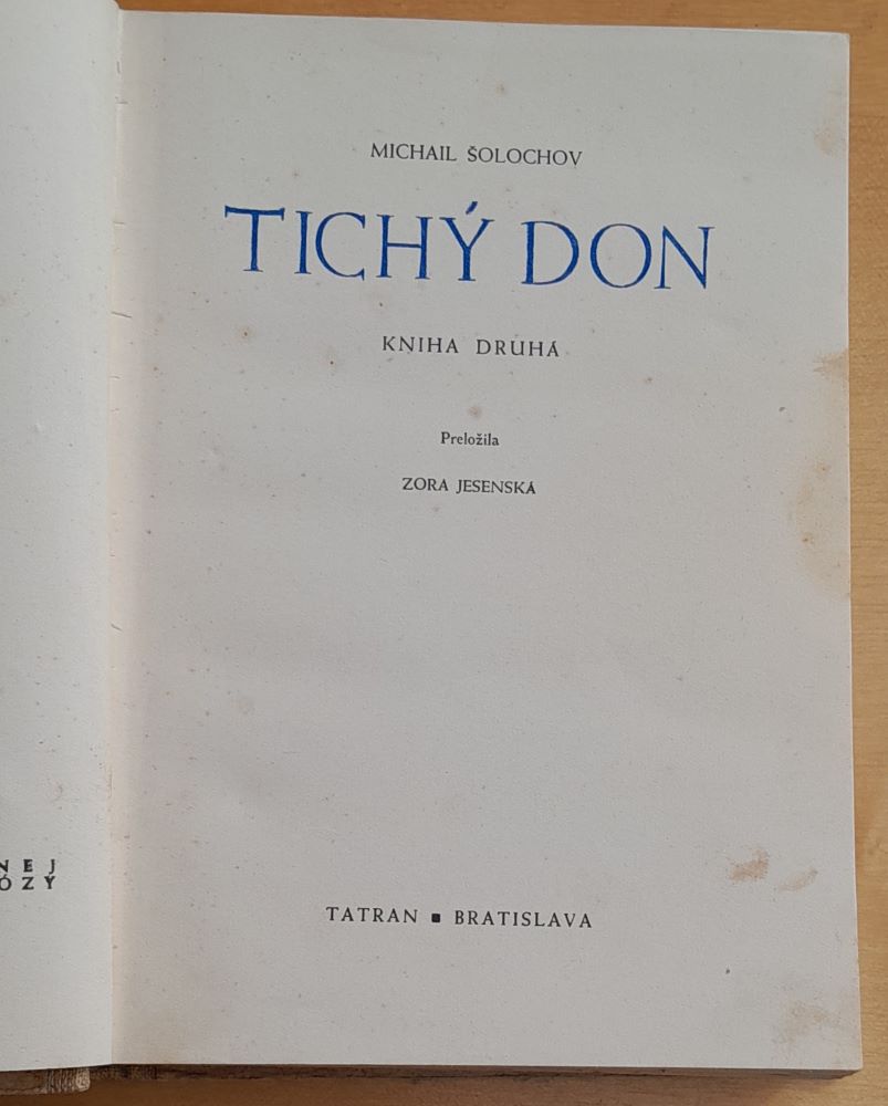 Tichý Don - kniha druhá / Edícia Prameň