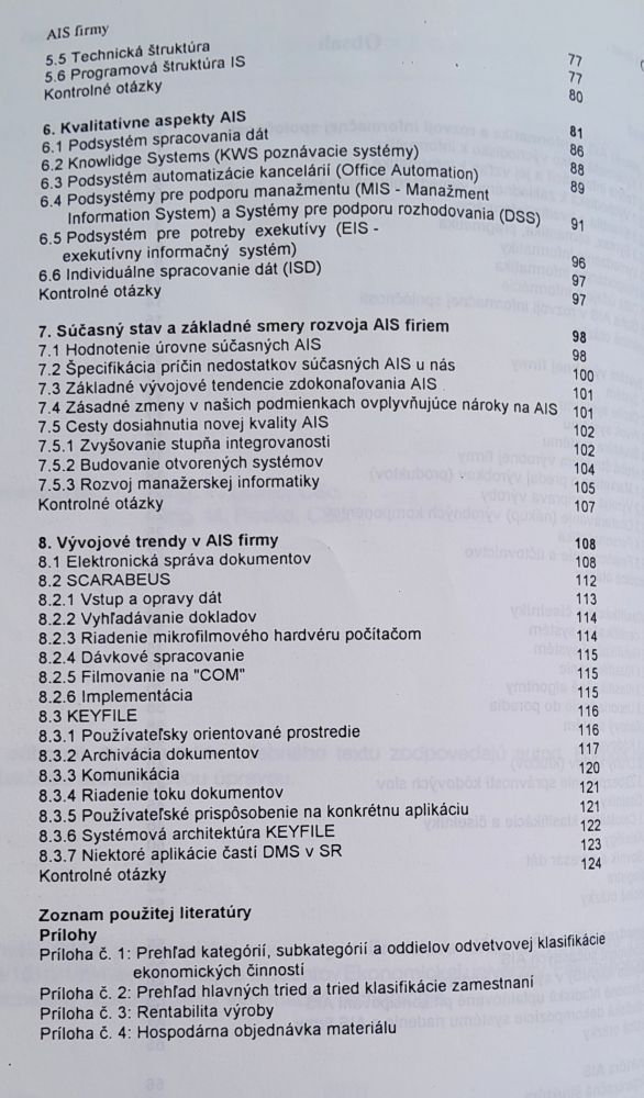 AIS firmy / Vysokoškolské skriptá / Náklad 350 ks
