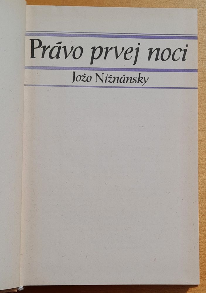Právo prvej noci / edícia Meteor