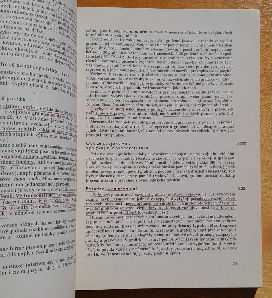 Metodika cizích jazykú / angličtiny, francouzštiny, němčiny