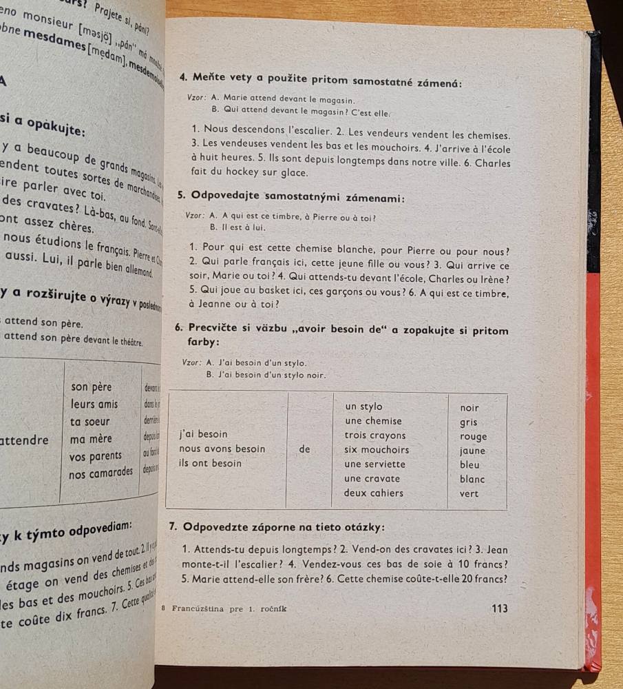 Francúzština pre 1. a 2. ročník stredných škôl