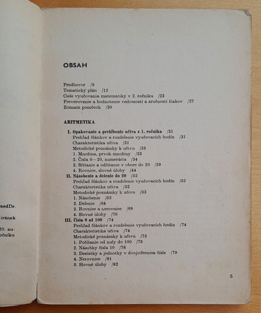 Metodická príručka na vyučovanie matematiky v 2. ročníku ZŠ