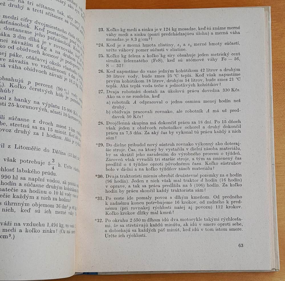 Zbierka úloh z algebry pre 1.- 3. ročník stredných všeobecnovzdelávacích škôl
