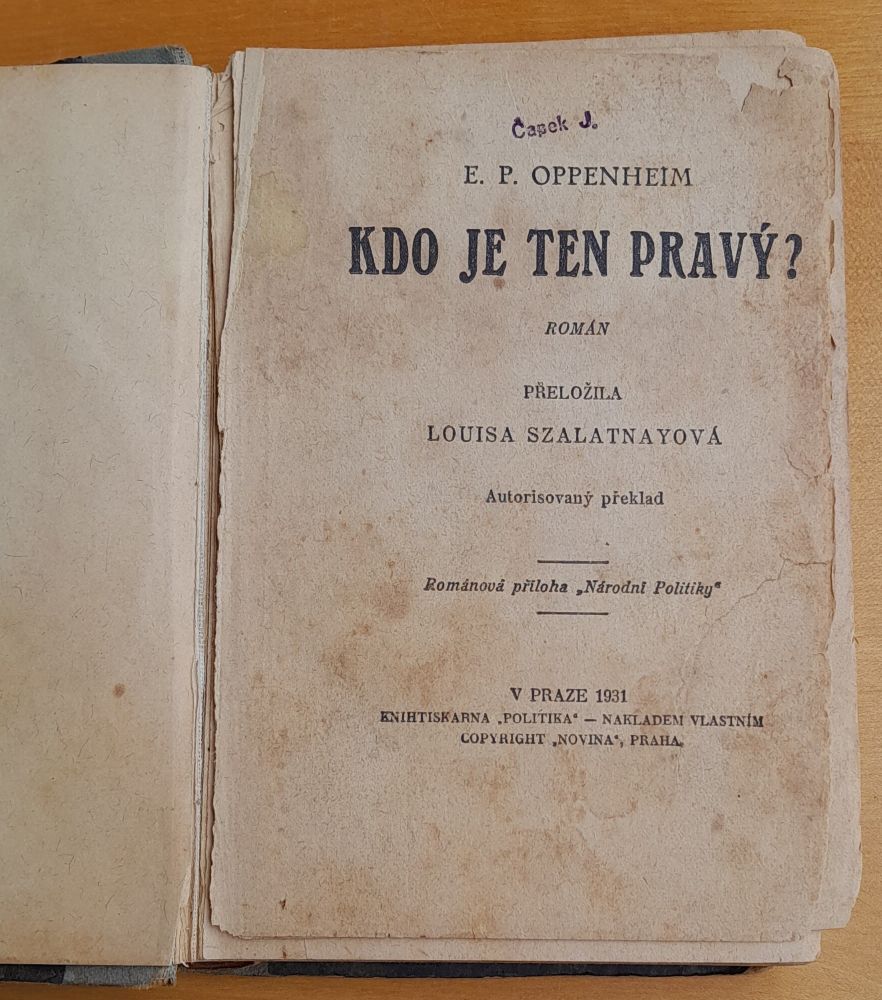 Kdo je ten pravý / Román