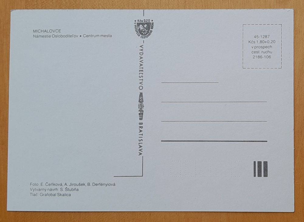 Michalovce - Námestie Osloboditeľov - Centrum mesta