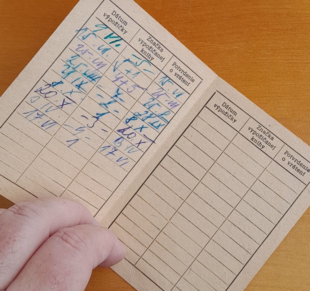 Čitateľský preukaz 1977