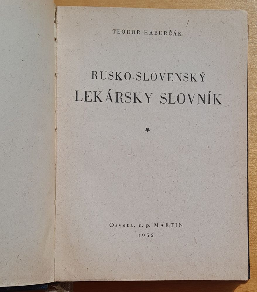 Rusko slovenský lekársky slovník