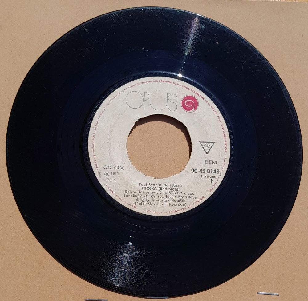 Čas básní, Trojka, Miroslav Líčko a RT-Vox , LP Platňa - single play