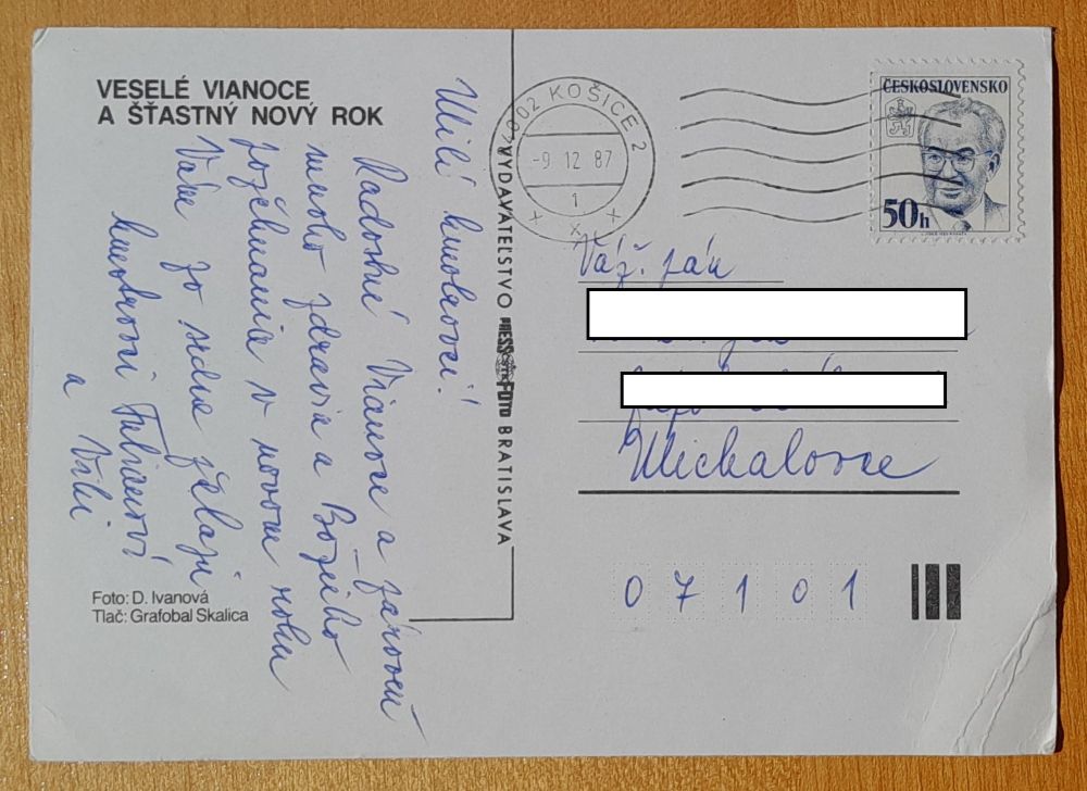 Veselé Vianoce a šťastný nový rok - 1987