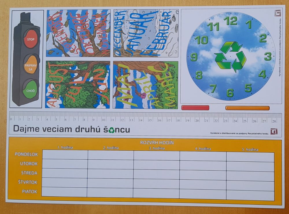 Dajme veciam druhú šancu / Harmonogram / Rozvrh hodín