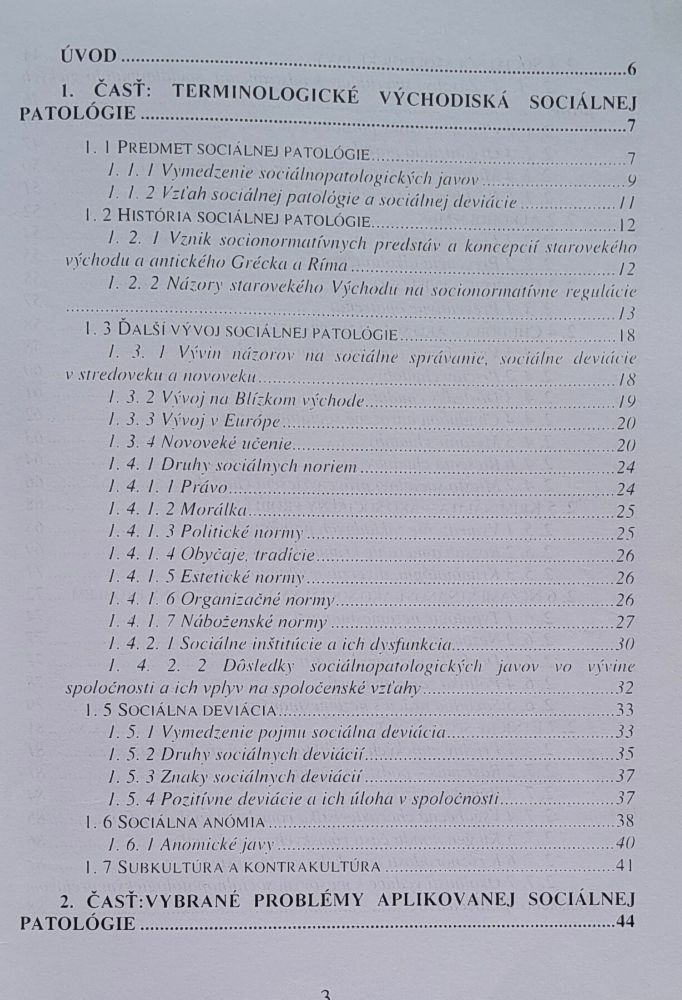 Vybrané kapitoly zo sociálnej patológie