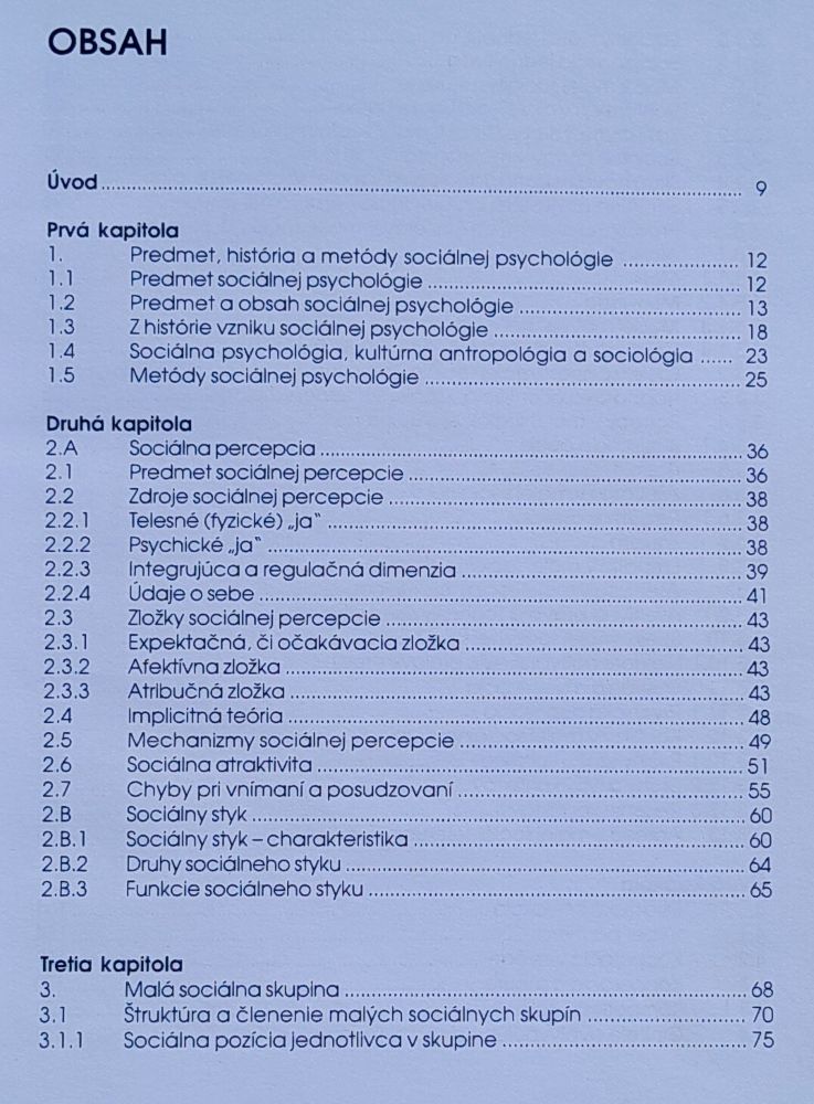Základy sociálnej psychológie / Pre študujúcich humánne, sociálne a ekonomické vedy