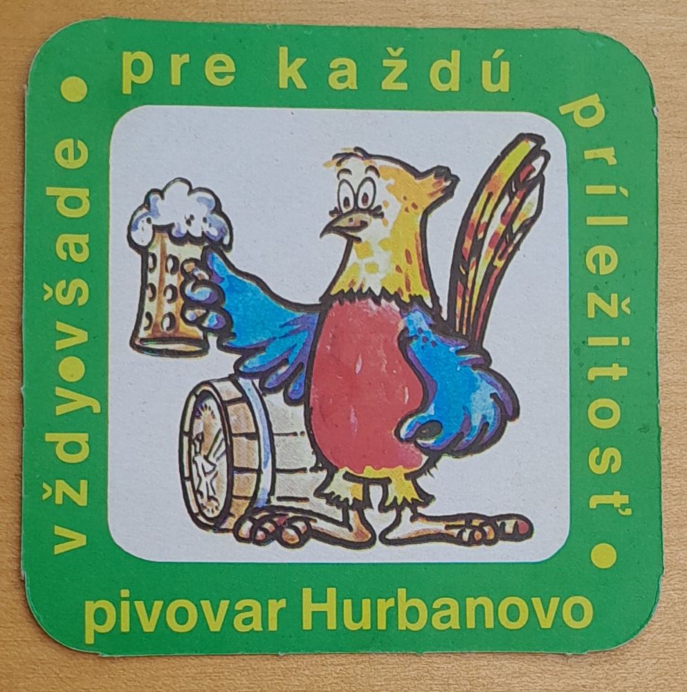 Podpivník Zlatý bažant pivovar Hurbanovo