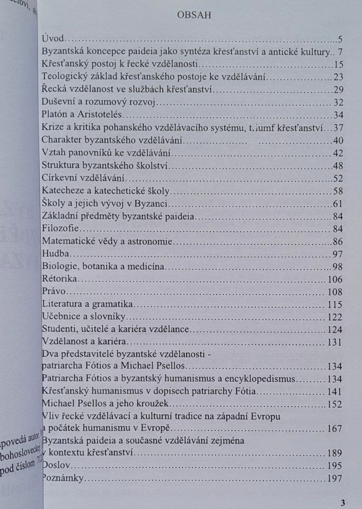 Byzantská paideia vzdělávání v Byzanci / Byzantská kultura