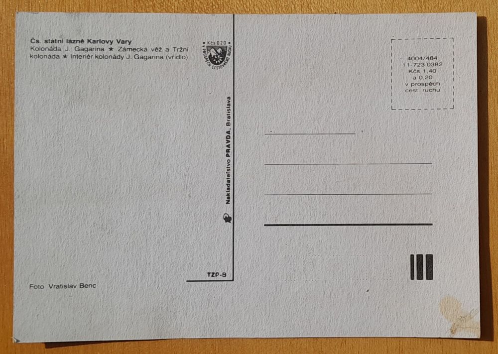 Karlovy Vary - Čs. státní lázně - Kolonáda J. Gagarina - Zámecká věž - Tržní kolonáda