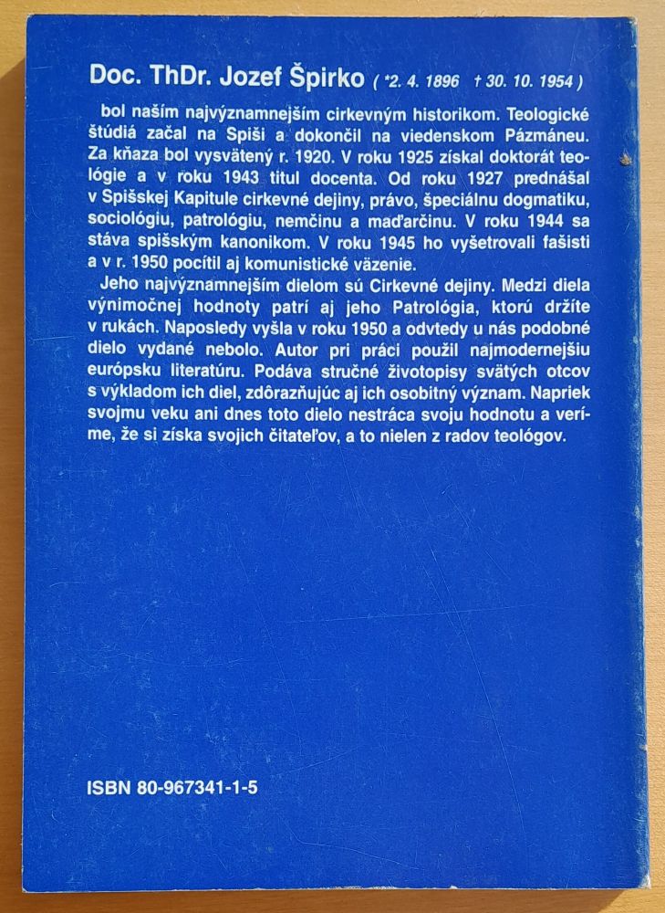 Patrológia / Životy a spisy sv otcov