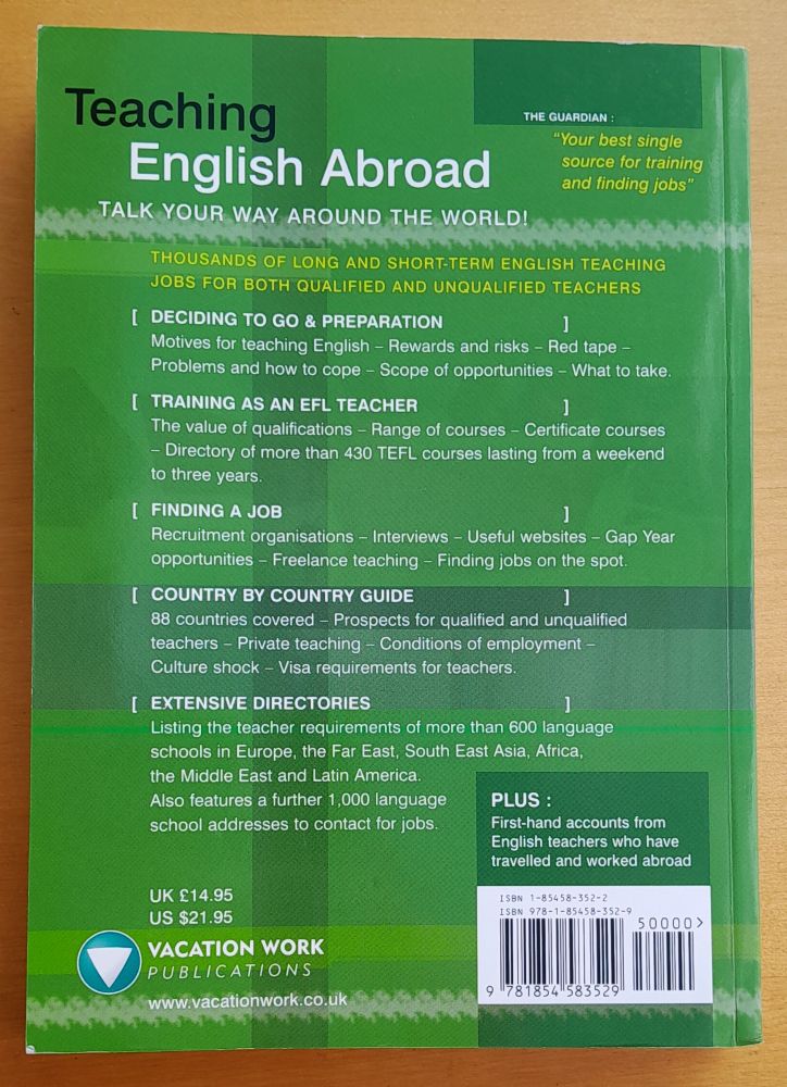 Teaching English Abroad / Výučba angličtiny v zahraničí