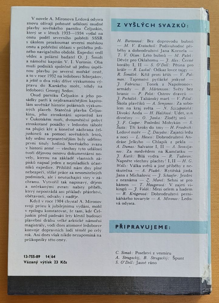 Ledová Odysea - zápisky čeljuskince / Knihy odvahy a dobrodružství