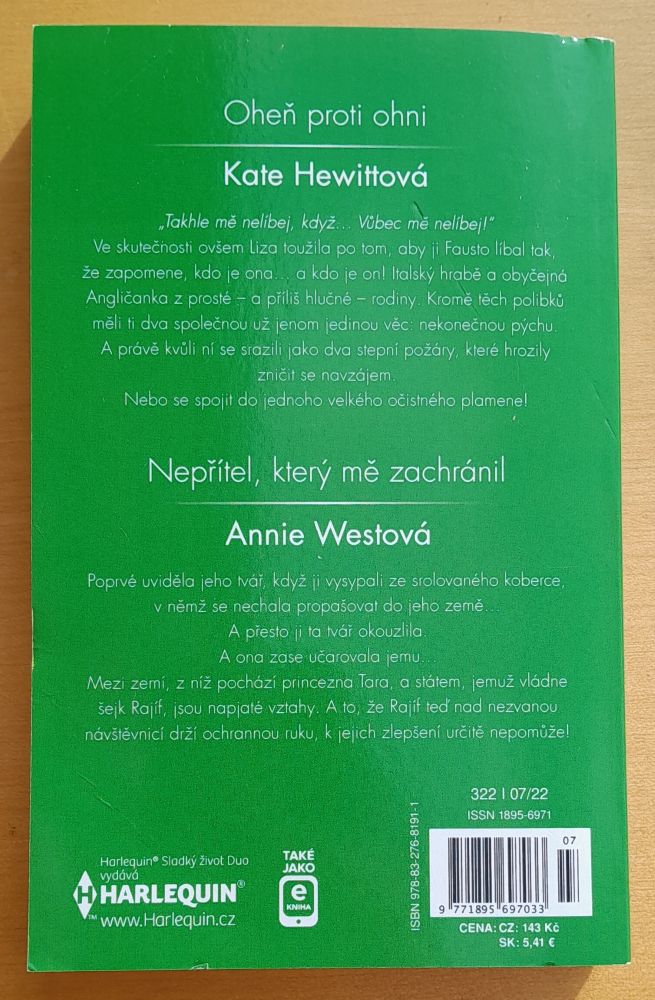 Oheň proti ohni - Kate Hewittová / Nepřítel, který mě zachránil - Annie Westová