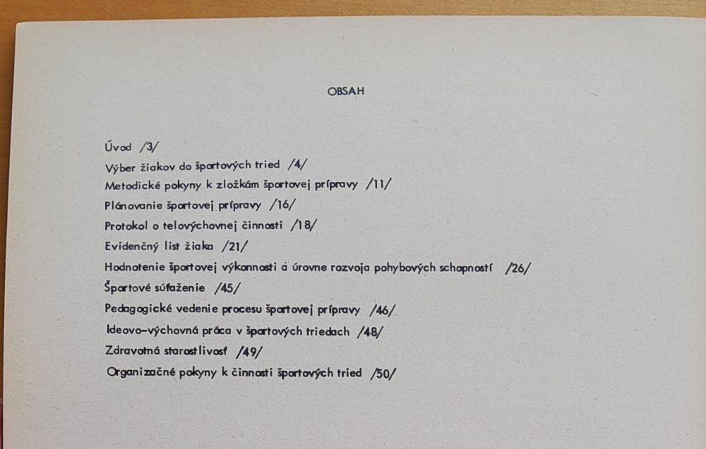 Metodické pokyny k osnovám športovej prípravy mládeže v atletických triedach na ZDŠ