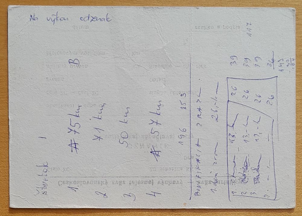 Uznanie turistickej zápočtovej cesty - 1982