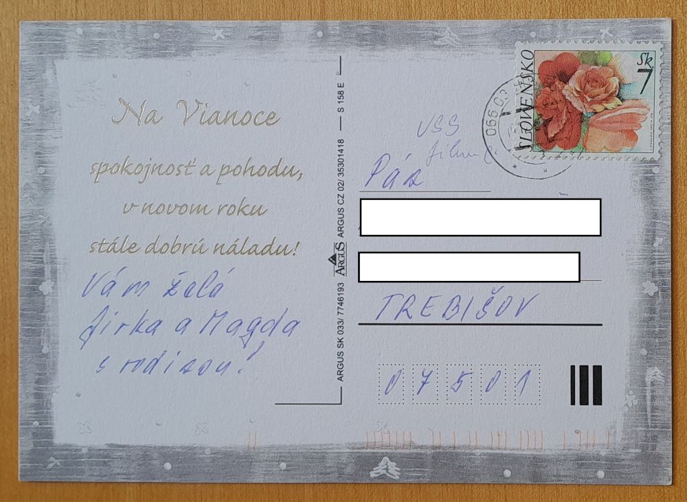 Vianočná pohľadnica