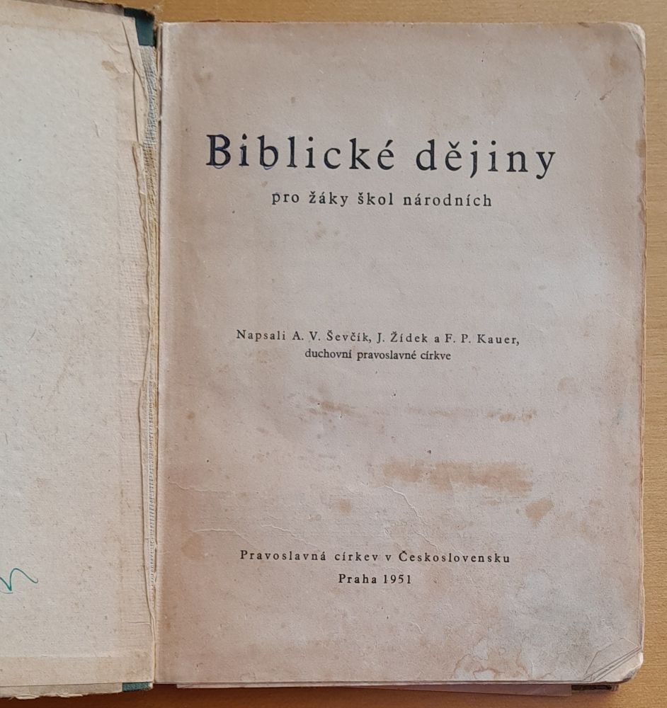 Biblické dějiny pro žáky škol národních