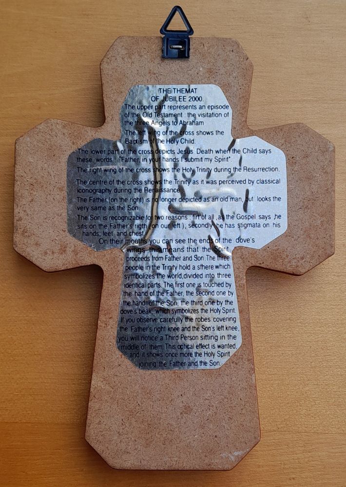 Jubilejný nástenný kríž 2000 / Najsvätejšia Trojica