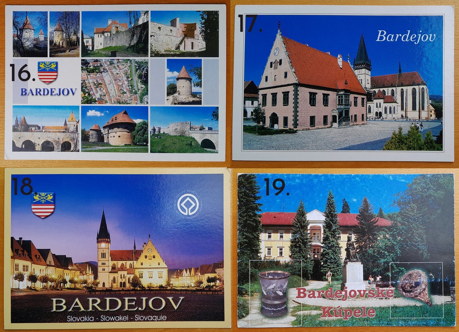Bardejov a Bardejovské kúpele - pohľadnice